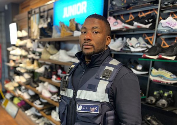 One of Cobac's retail security officers in store