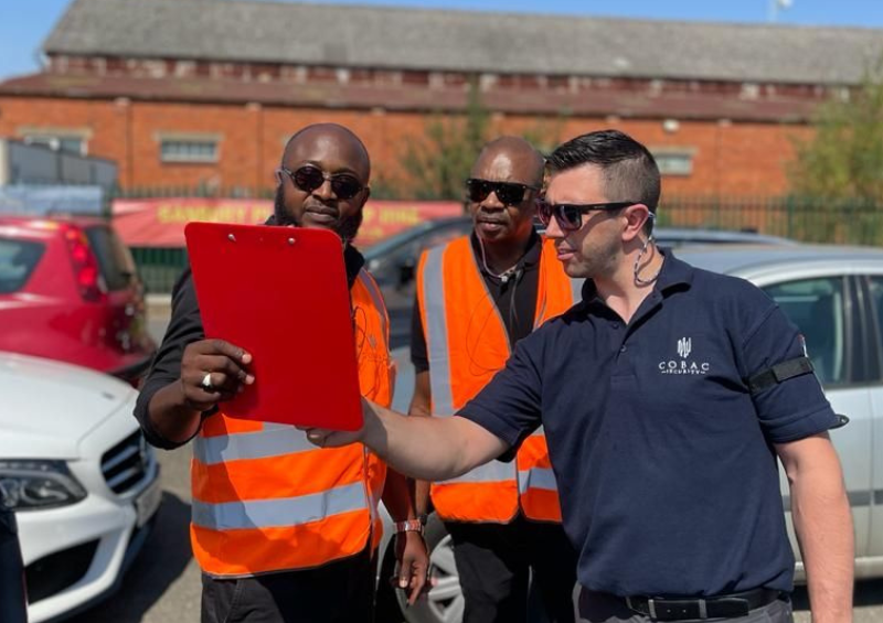 cobac security officers working at an event