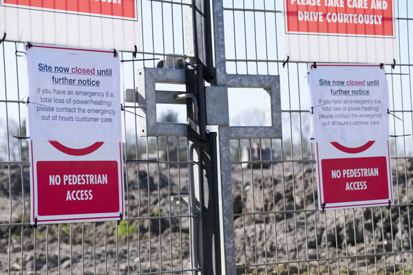 closed site security risk