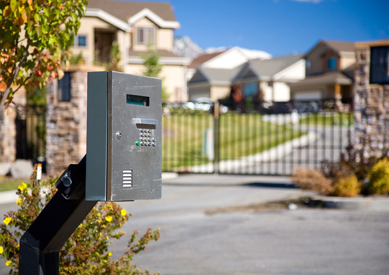 access to gated community through intercom