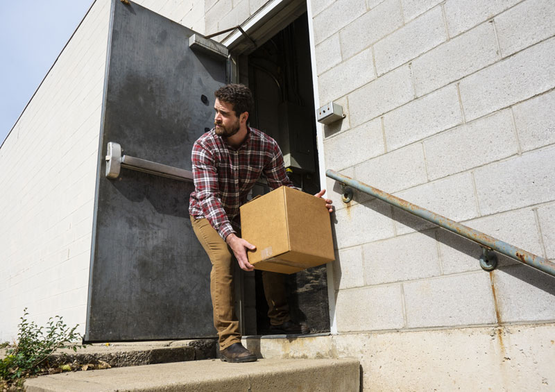 warehouse worker stealing goods